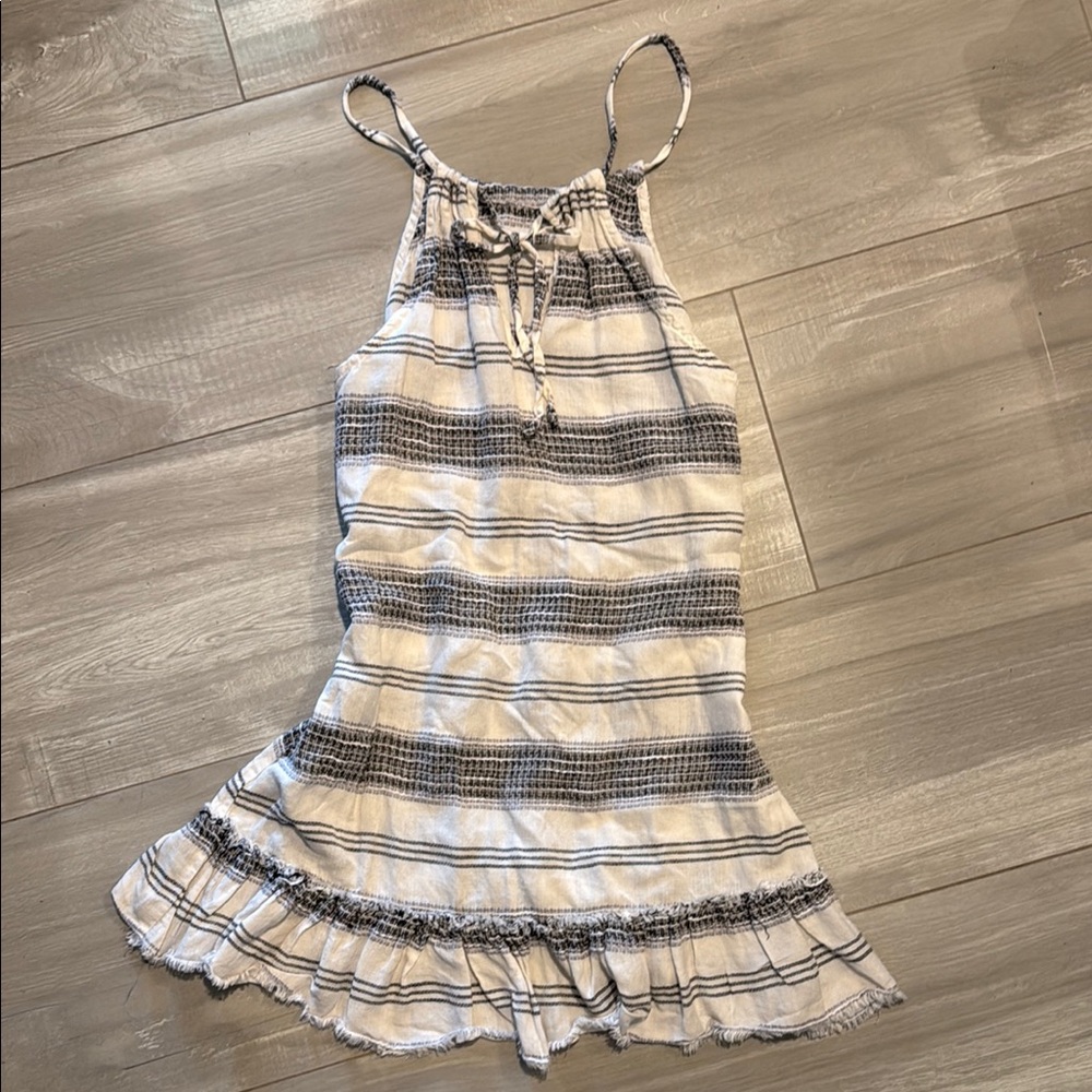 Bella Dahl Black and White Textured Top